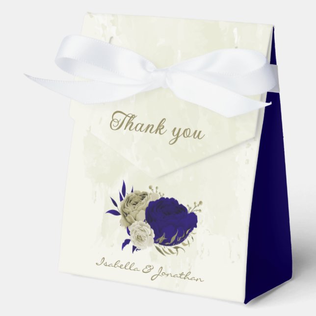 Blütenhochzeit Geschenkschachtel (Vorderseite)