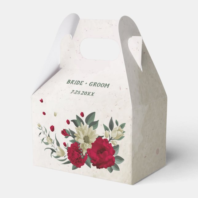 Blütenhochzeit Geschenkschachtel (Vorderseite)