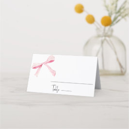 Blütenhochzeit in Ribbon-Platzkarte Platzkarte