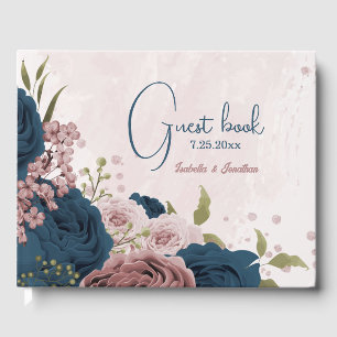 Blütenhochzeit in Rosa Gästebuch