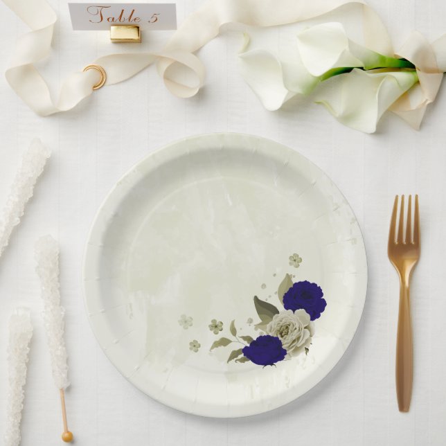 Blütenhochzeit Pappteller (Hochzeit)