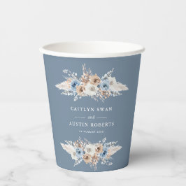 Blütenhochzeit von Boho pampas Pappbecher