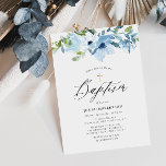 Blütenjunge Einladung<br><div class="desc">schönes Aquarellblau-Design. Text und Wortlaut können zusammen mit anderen Merkmalen dieses Designs angepasst werden.</div>