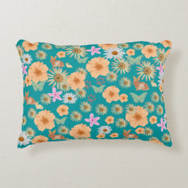 Blütenkaninchen blau dekokissen