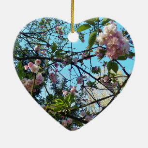 Blütenkirsche, Blütenpracht, Natur, rosa Blume Keramik Ornament