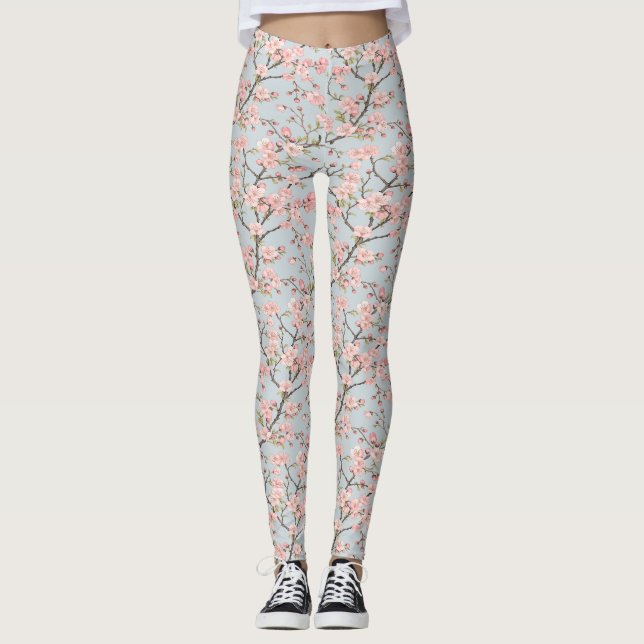 Blütenkirsche Leggings (Vorderseite)