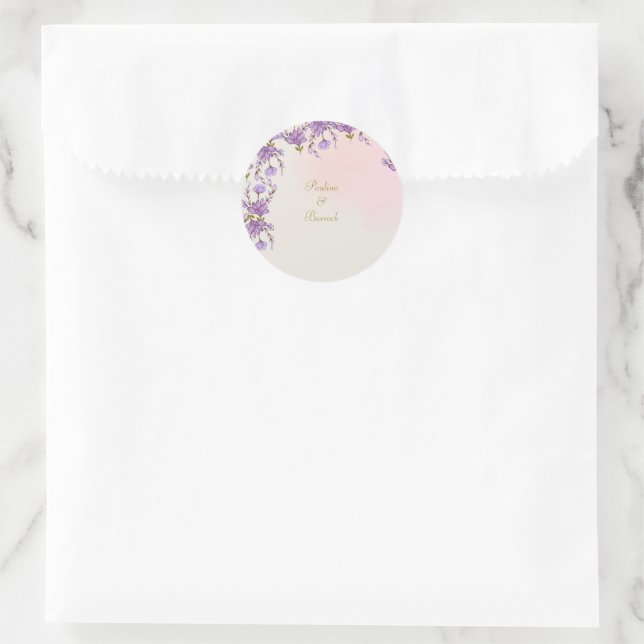 Blütenkleber Runder Aufkleber (Tasche)