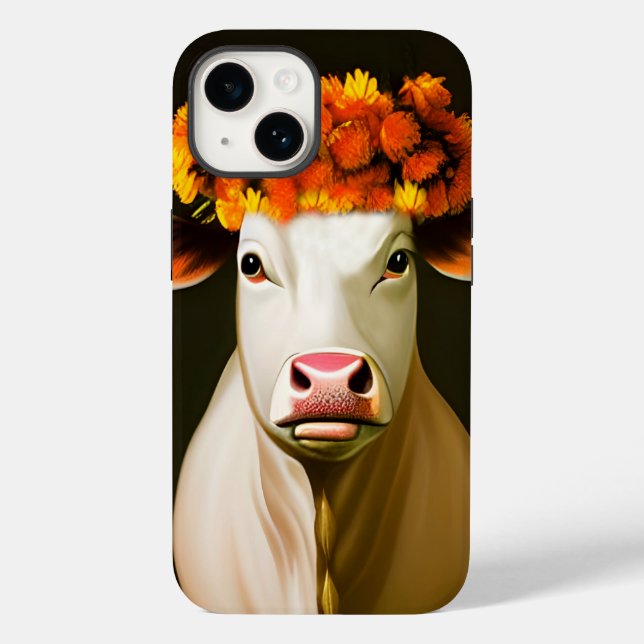 Blütenkuh Case-Mate iPhone Hülle (Rückseite)