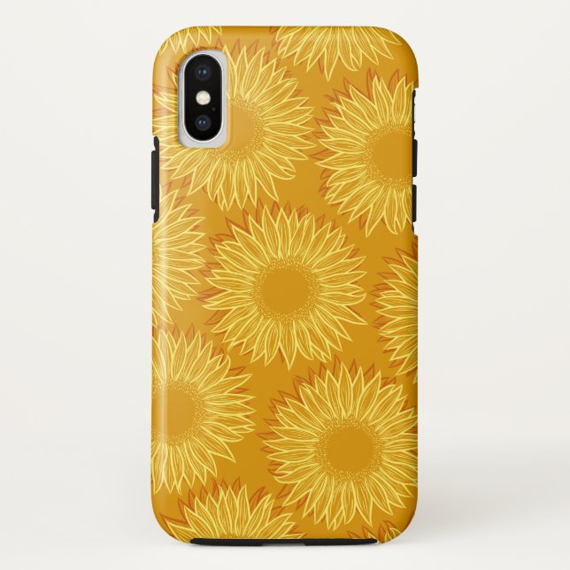 Blütenleuchte Rustikale Sonnenblumenleuchte Handge Case-Mate iPhone Hülle (Rückseite)