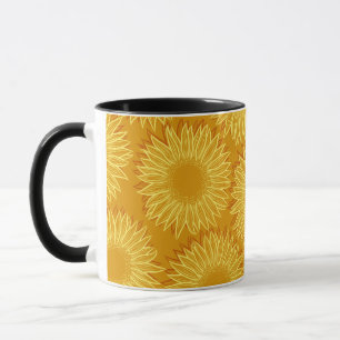 Blütenleuchte Rustikale Sonnenblumenleuchte Handge Tasse
