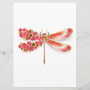 Blütenlibelle mit Schmuck sakura Programm