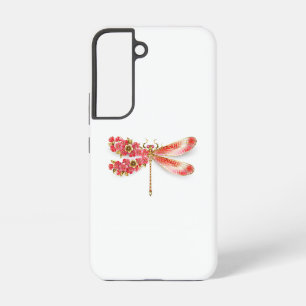Blütenlibelle mit Schmuck Sakura Samsung Galaxy Hülle