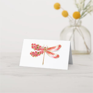 Blütenlibelle mit Schmuck Sakura Treuekarte