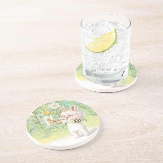 Blütenlilie Getränkeuntersetzer (Seite)