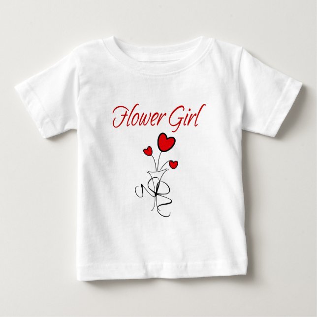 Blütenmädchen Baby T-shirt (Vorderseite)