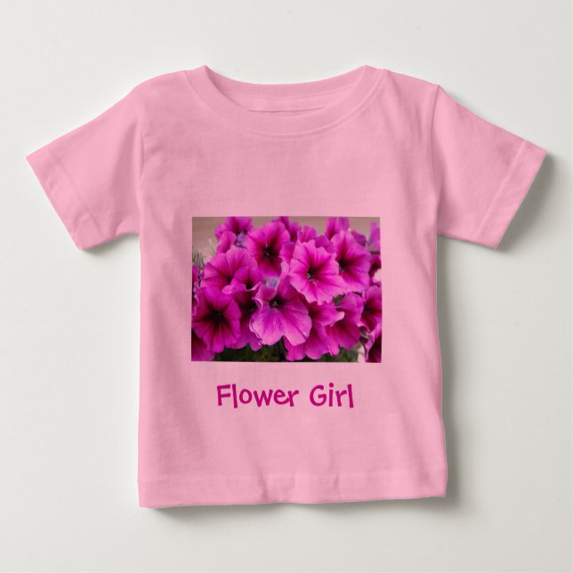 Blütenmädchen Baby T-shirt (Vorderseite)