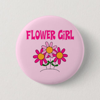 Blütenmädchen Button