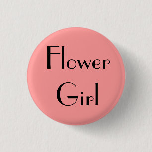 Blütenmädchen Button