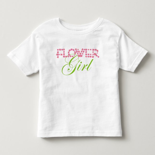 Blütenmädchen Kleinkind T-shirt (Vorderseite)