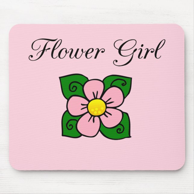Blütenmädchen Mousepad (Vorne)
