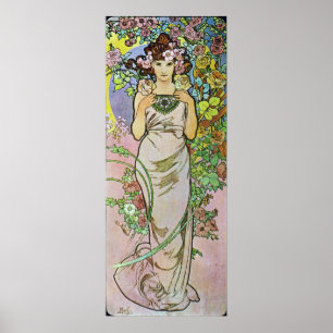 Blütenmädchen Poster