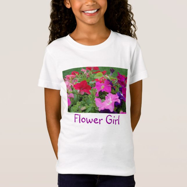Blütenmädchen T-Shirt (Vorderseite)