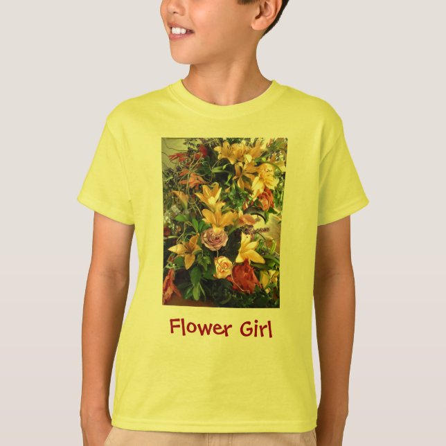 Blütenmädchen T-Shirt (Vorderseite)