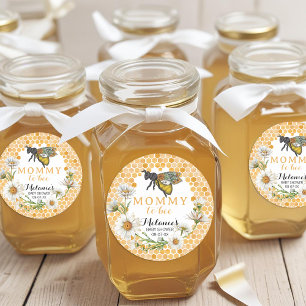 Blütenmädchen zum Baby-Dusche Runder Aufkleber