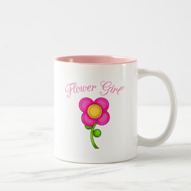 Blütenmädchen Zweifarbige Tasse (Rechts)