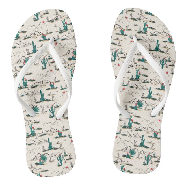 Blütenmuster Flip Flops (Fußbett)