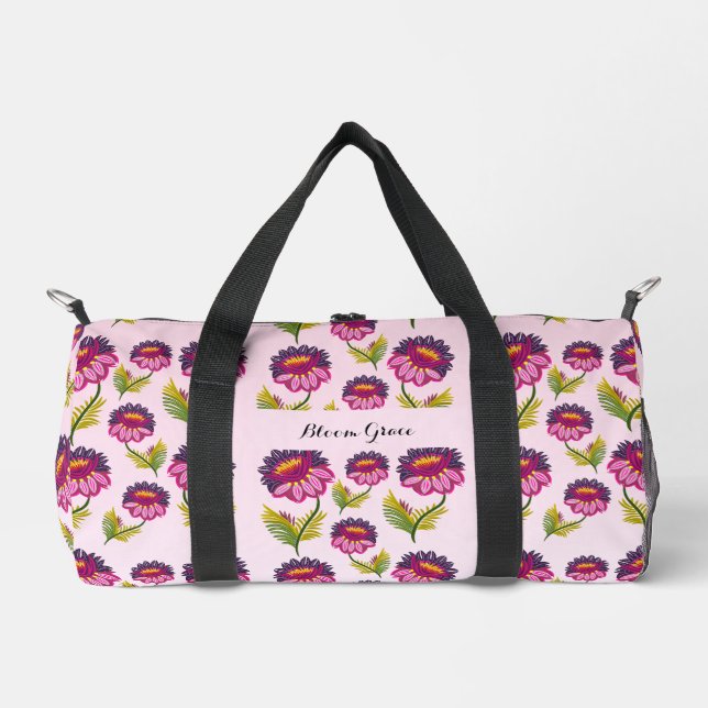 Blütenmuster Grace Duffle Bag (Vorderseite)