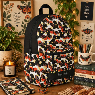 Blütenmuster Schmetterling Motte Bedruckter Rucksack