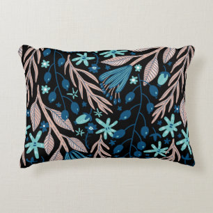 Blütenmuster Zierkissen
