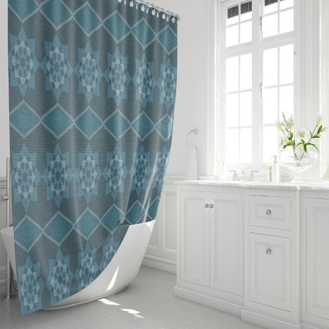 BlütenOctagon und Diagonal Duschvorhang (Von Creator hochgeladen)