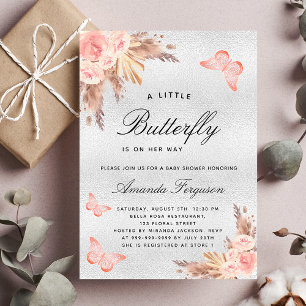 Blütenpampen mit Duschbrause Silber Luxus Einladung
