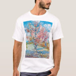 Blütenpfirsichbaum, Van Gogh T-Shirt<br><div class="desc">Vincent Willem van Gogh (30. März 1853 - 29. Juli 1890) war ein niederländischer postimpressionistischer Maler, der zu den berühmtesten und einflussreichsten Persönlichkeiten in der Geschichte der Western-Kunst zählt. In etwas mehr als einem Jahrzehnt schuf er etwa 2100 Kunstwerke, darunter etwa 860 Ölgemälde, die größtenteils aus den Jahre seines Lebens....</div>