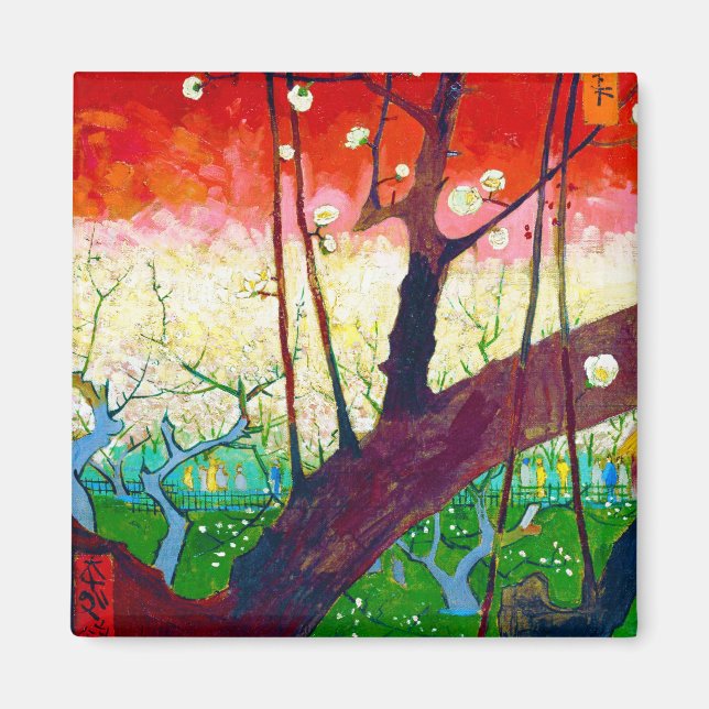 Blütenpflanze (nach Hiroshige), Van Gogh Magnet (Vorne)