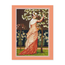 Blütenpflückzeit Vintage-Illustration
