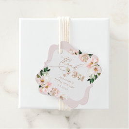 Blütenpinke Blumendusche Danke Geschenkanhänger