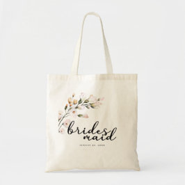 Blütenrosa Floral Bridesmaid Tragetasche