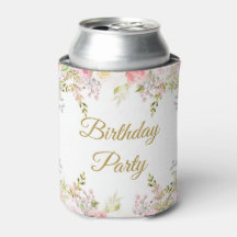 Blütenrosa Floral Geburtstag