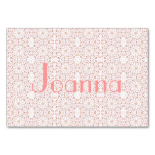 Blütenrosa Horizontal 3,5" x 5" Tablecard, Basic Tischnummer