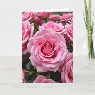 Blütenrosa Kunstkarte Karte