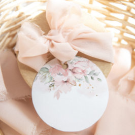 Blütenrosa Mimosa-Bar Geschenkanhänger