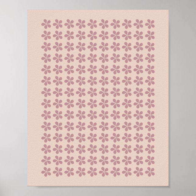 Blütenrosa Poster (Vorne)