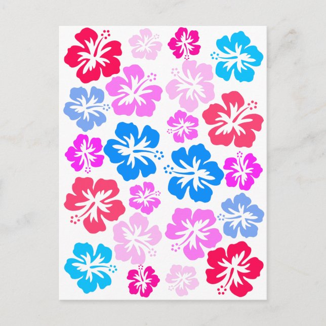 Blütenrosa Postkarte (Vorderseite)