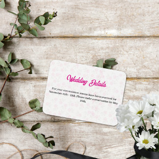 Blütenrosa Umschließkarte