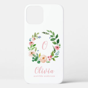 Blütenrosa Wasserfarbenfrohe Blumengranulat Case-Mate iPhone Hülle