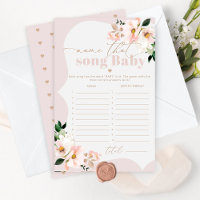 Blütenrot Rosa Name, das Gesang Baby Dusche Spiel
