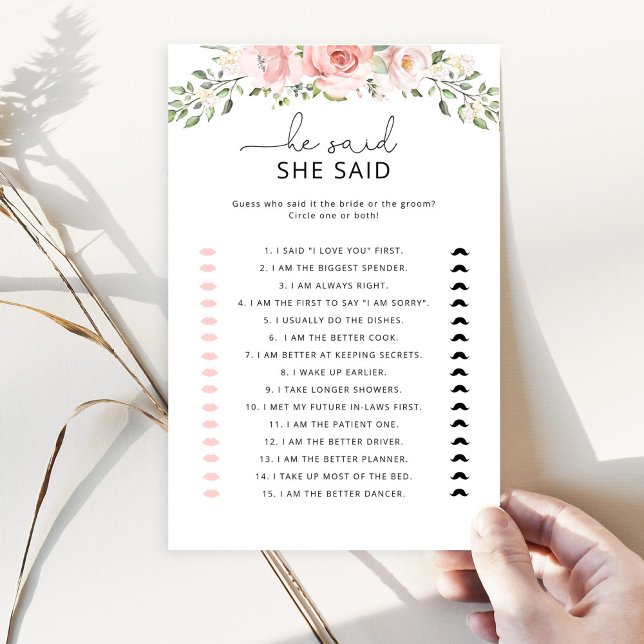 Blütenröte Er sagte, sie sagte Brautparty (Von Creator hochgeladen)